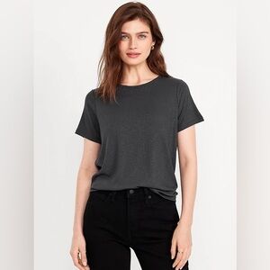 Old Navy Luxe Ribbed Slub-Knit T-Shirt